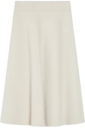 Max Mara Nederdel, Dame, , S, Uld, Luksuriøs uldnederdel med udvidet silhuet