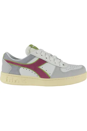 Diadora Sko, Dame, Flerfarvet, 39 EU, Læder, Magic Basket Low WN Læder Sneakers