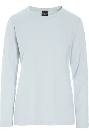 Bitte Kai Rand Top, Dame, Blå, S, Bomuld, Cotton Bluse Cool
