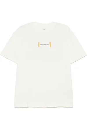 C.P. Company Top, Herre, Hvid, 2XL, Kortærmet T-shirt Afslappet Stil