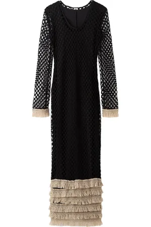 By Malene Birger Kjole, Dame, Sort, M, Bomuld, Anae Crochet Maxi Kjole