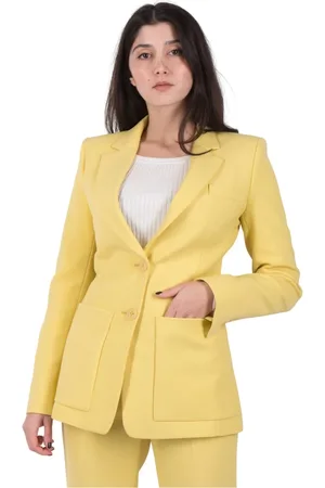 Dorothee Schumacher Jakke, Dame, Gul, XS, Chic Sweatshirt Blazer