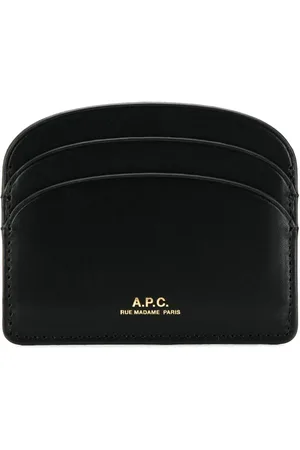 A.P.C. Tilbehør, Dame, Sort, ONE SIZE, Uld, Demi-Lune Cardholder