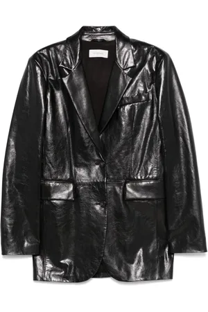 Sportmax Jakke, Dame, Sort, XS, Læder, Active Lifestyle Læderjakke
