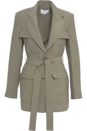 Gender Jakke, Dame, Grøn, S, Uld, Grøn Safari Blazer