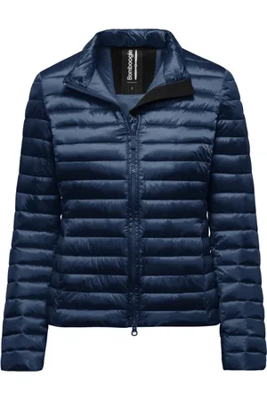 Bomboogie Jakke, Dame, Blå, 2XL, Nylon, Lys Nylonjakke med Fjerlet Vattering