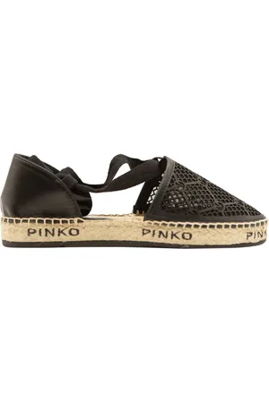 Pinko Sko, Dame, Sort, 36 EU, Uld, Stilfulde Espadrilles til Sommeren