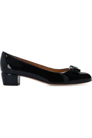 Salvatore Ferragamo Sko, Dame, Sort, 35 1/2 EU, Læder, Vara Pumps