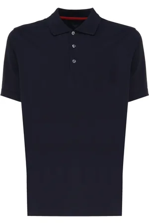FAY Top, Herre, Blå, 3XL, Bomuld, Kortærmet poloshirt