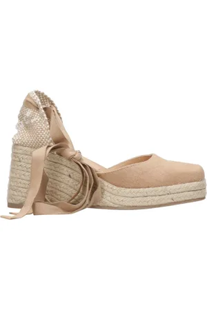 Castaner Sko, Dame, Brun, 39 EU, Bomuld, Canvas Wedge Sandaler