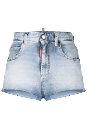 Dsquared2 Shorts, Dame, Blå, XS, Uld, Stilfulde Denim Shorts