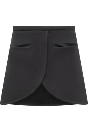 Courrèges Nederdel, Dame, Sort, XS, Ellipse Mini Nederdel