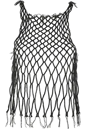 Maison Margiela Top, Dame, Sort, M, Uld, Stilfuld ærmeløs top