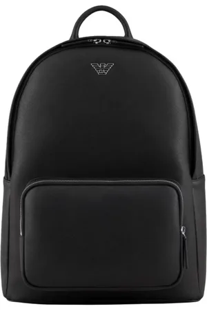 Emporio Armani Taske, Herre, Sort, ONE SIZE, Læder, Roundshape Rygsæk