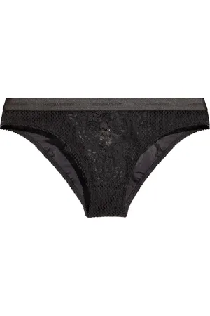 Dsquared2 Undertøj, Dame, Sort, XL, Logo Lace Front Briefs