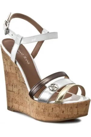 Emporio Armani Sko, Dame, Flerfarvet, 40 EU, Læder, Wedge Hæle