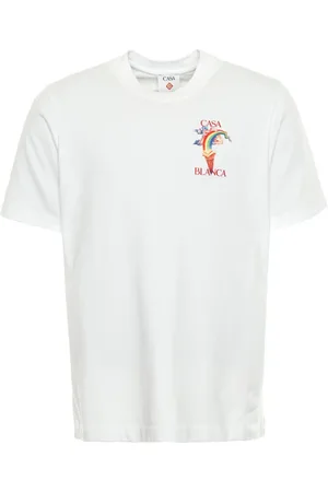 Casablanca Top, Herre, Hvid, M, Bomuld, Diamond Column T-Shirt