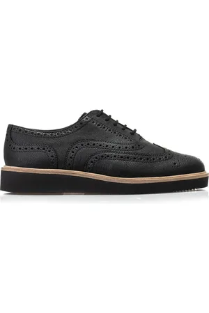 Clarks Sko, Dame, Sort, 41 EU, Læder, Baille Brogue Snøresko