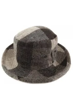 Acne Studios Tilbehør, Dame, Flerfarvet, ONE SIZE, Brun Melange Strikket Hue