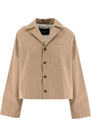 Fabiana Filippi Jakke, Dame, , S, Bomuld, Oversized bomuldsjakke med frontlomme