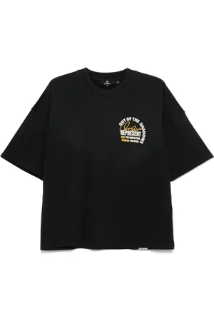 Represent Top, Herre, Sort, XL, Bomuld, Skygge T-shirt 100% Bomuld