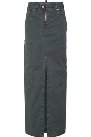 Dsquared2 Nederdel, Dame, Grøn, 2XS, Maxi Nederdel