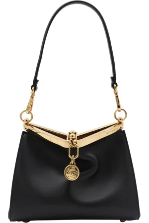 Etro Taske, Dame, Sort, ONE SIZE, Uld, Lille Vela Top Handle Taske