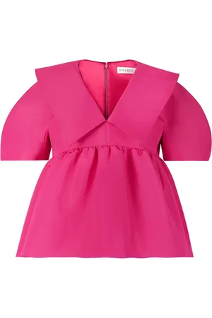 Nina Ricci Bluser & Skjorter, Dame, Lyserød, 2XL, Taft Babydoll Top
