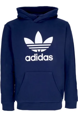 adidas Sweathshirts & Hoodies, Herre, Blå, XL, Bomuld, Night Indigo Hætte Sweatshirt Letvægts Hættetrøje