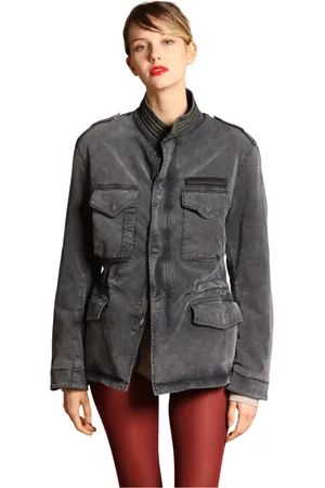 Masons Jakke, Dame, Sort, L, Bomuld, Gabardine Stretch Field Jacket