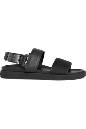 Calvin Klein Sko, Herre, Sort, 44 EU, Polyester, Back Strap Sandal Jaq Mono Ip