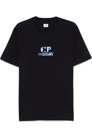 C.P. Company Top, Herre, Blå, L, Bomuld, Crew Neck T-shirt