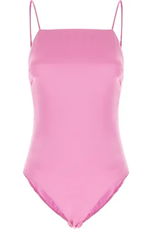 Max Mara Badetøj, Dame, Lyserød, 2XS, Rugiada Silk Bodysuit
