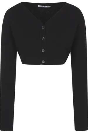 Acne Studios Strik, Dame, Sort, M, Uld, Cardigan