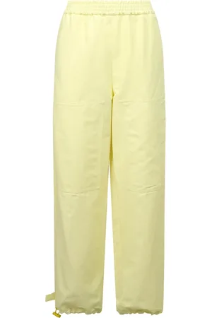 Stella McCartney Bukser, Dame, Gul, XS, Bomuld, Joggingbukser med elastisk talje