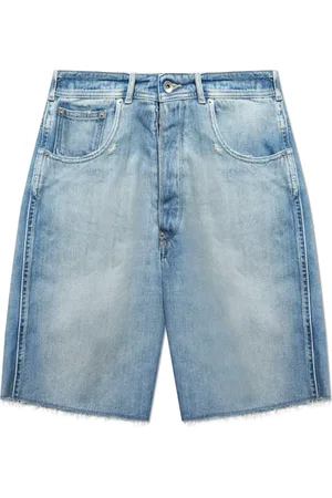 Maison Margiela Shorts, Herre, Blå, W30, Denim, Denim Cut-Off Shorts