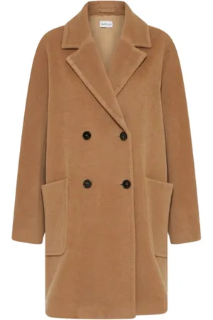 MARELLA Frakke, Dame, Brun, L, Uld, Camel Frakke Aprilia Stil