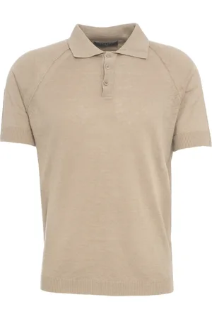 Daniele Fiesoli Top, Herre, , L, Uld, Linen Blend Polo Shirt Ss25