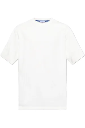 Burberry Top, Herre, Hvid, XL, Bomuld, Bomulds T-shirt