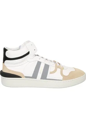 Lanvin Sko, Herre, Hvid, 39 EU, Læder, High Top Toned Sneakers