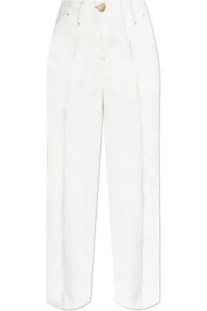 Emporio Armani Jeans, Dame, Hvid, S, Bomuld, High-waisted Jeans