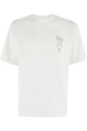 Drôle de Monsieur Top, Herre, Hvid, XL, Beige T-shirts og Polos