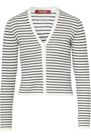 Max Mara Strik, Dame, Sort, L, Uld, Trieste Cardigan