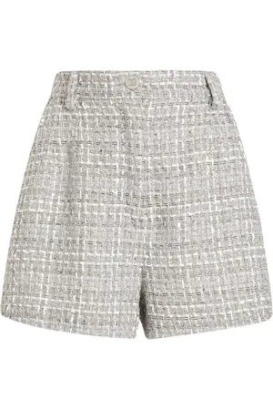 Dolce & Gabbana Shorts, Dame, Grå, XS, Lys Grå Bæltede Bukser