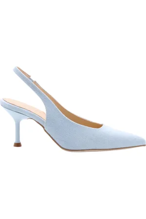 March23 Sko, Dame, Blå, 36 EU, Læder, Slingback Pumps
