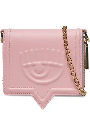 Chiara Ferragni Taske, Dame, Lyserød, ONE SIZE, Polyester, Eyelike Motif Kædeforbundet Wallet
