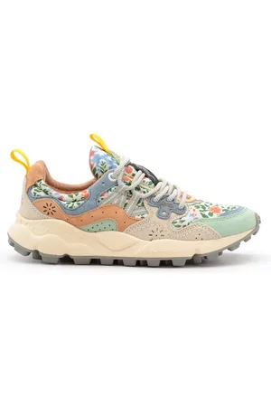 Flower Mountain Sko, Dame, Flerfarvet, 35 EU, Uld, Blomstrende Sporty Sneakers