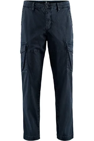 Bomboogie Bukser, Herre, Blå, W34, Bomuld, Comfy Fit Cargo Bukser
