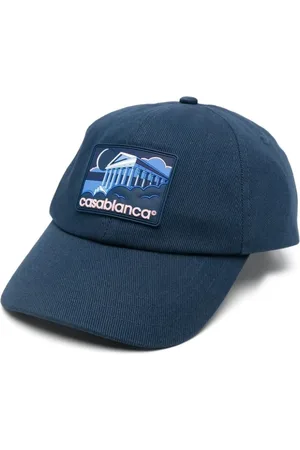 Casablanca Tilbehør, Herre, Blå, ONE SIZE, Uld, Gummi Temple Cap