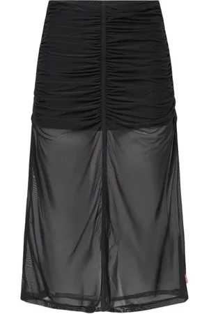 Diesel Nederdel, Dame, Sort, L, Tyl, Sheer Elegance Nederdel
